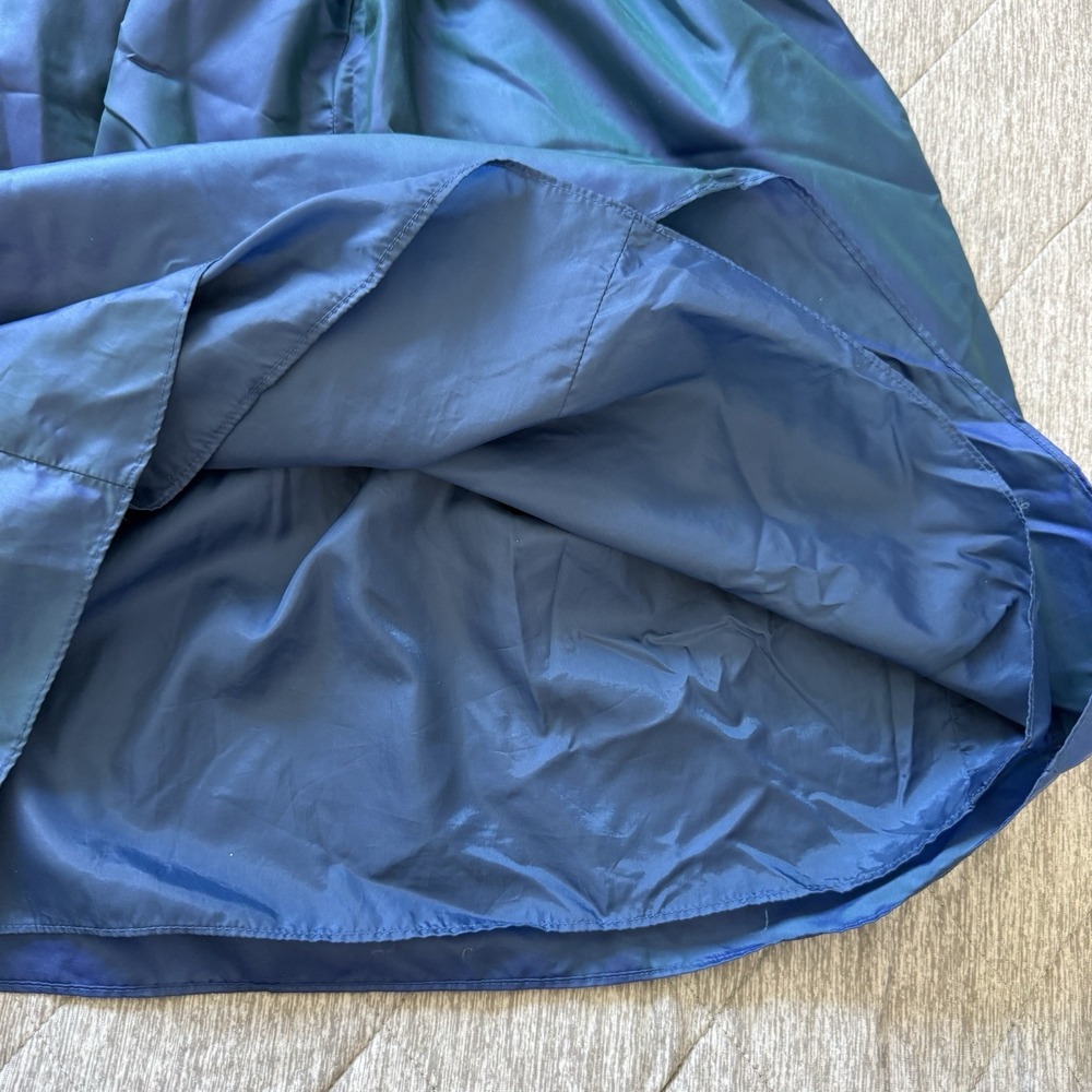 Hannah Andersson Formal Dress Girls 5T 110 Iridescent Blue Puff Sleeve Scandi - Picture 3 of 9